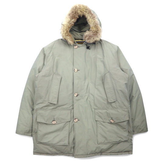 WOOLRICH USA製 アークティックパーカ ARCTIC PARKA ダウンジャケット XL グレー ポリエステル ダブルジップ