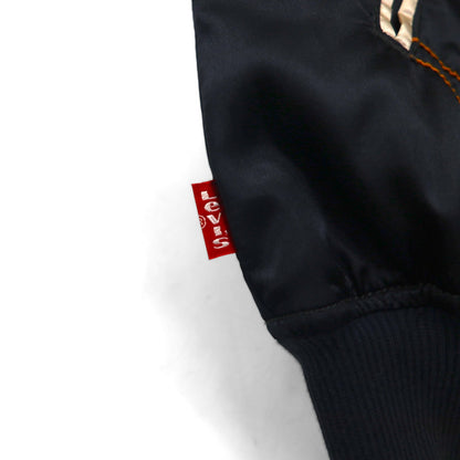 Levi's 2000s Sukajan Souvenir Jacket, Size M, Black, California Embroidery, 70906-34