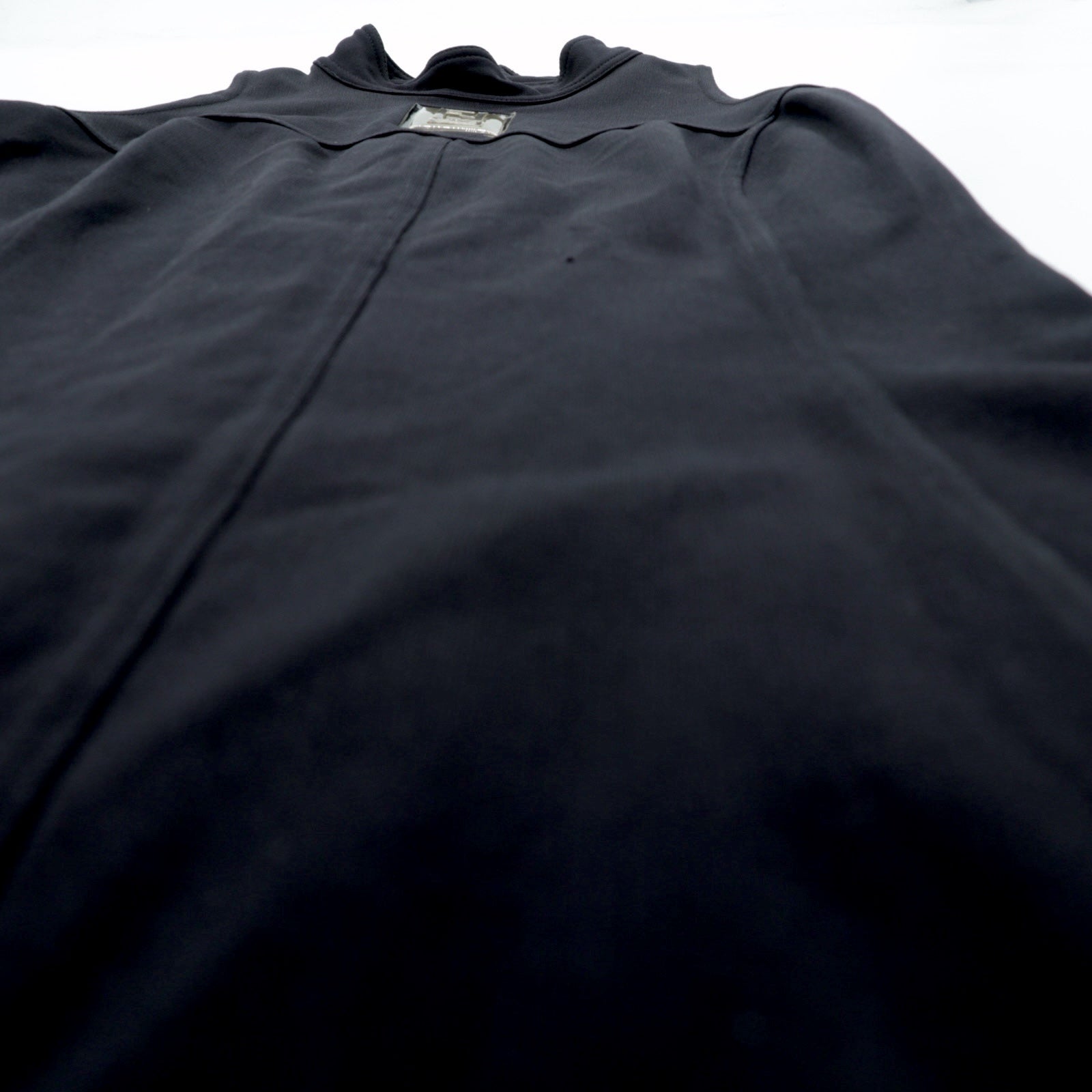 FENDI FF Logo Sleeveless Dress High Neck Dress 42 Black Back Zip Stretch Made in Italy