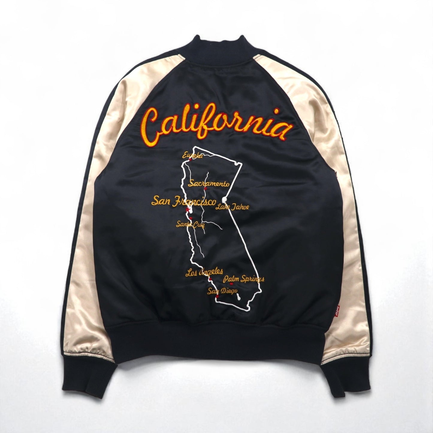 Levi's 2000s Sukajan Souvenir Jacket, Size M, Black, California Embroidery, 70906-34