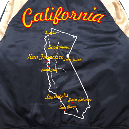 Levi's 2000s Sukajan Souvenir Jacket, Size M, Black, California Embroidery, 70906-34