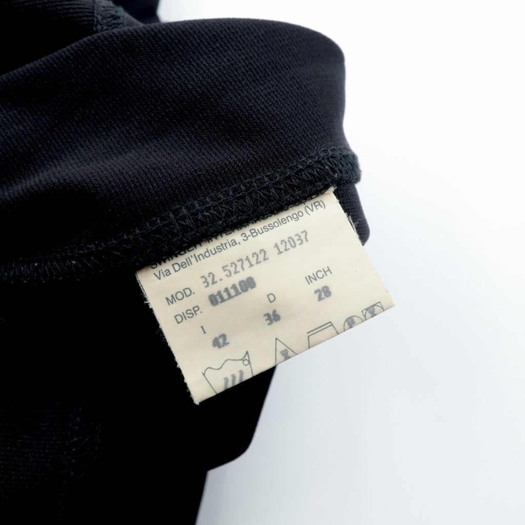 FENDI FF Logo Sleeveless Dress High Neck Dress 42 Black Back Zip Stretch Made in Italy