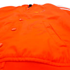 adidas originals × PHARRELL WILLIAMS トラックジャケット ジャージ XS オレンジ スナップボタン トレフォイルロゴ 3ストライプ Z97399