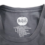 THE BEATLES Rock Band T-Shirt, Size L, Gray Cotton, PLEASE PLEASE ME, Made in Mexico