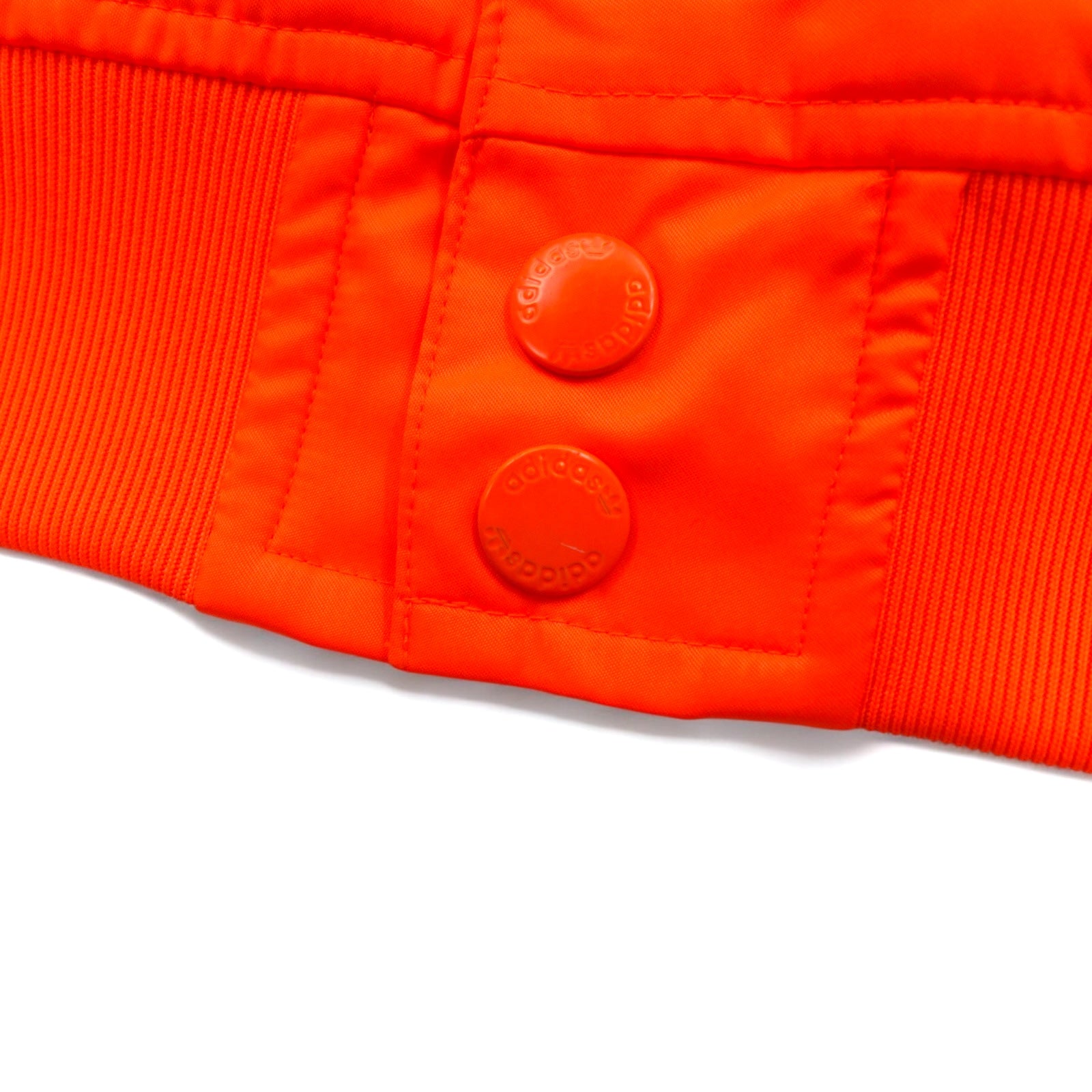 adidas originals × PHARRELL WILLIAMS トラックジャケット ジャージ XS オレンジ スナップボタン トレフォイルロゴ 3ストライプ Z97399