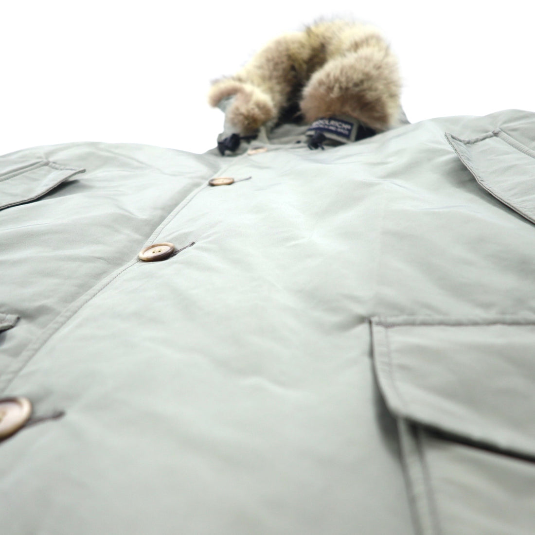 WOOLRICH USA made Arctic Parka ARCTIC PARKA Down jacket XL Grey Polyester Double zip