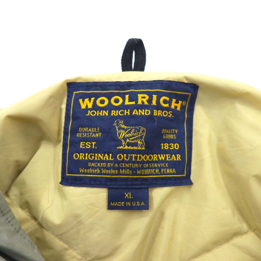 WOOLRICH USA made Arctic Parka ARCTIC PARKA Down jacket XL Grey Polyester Double zip