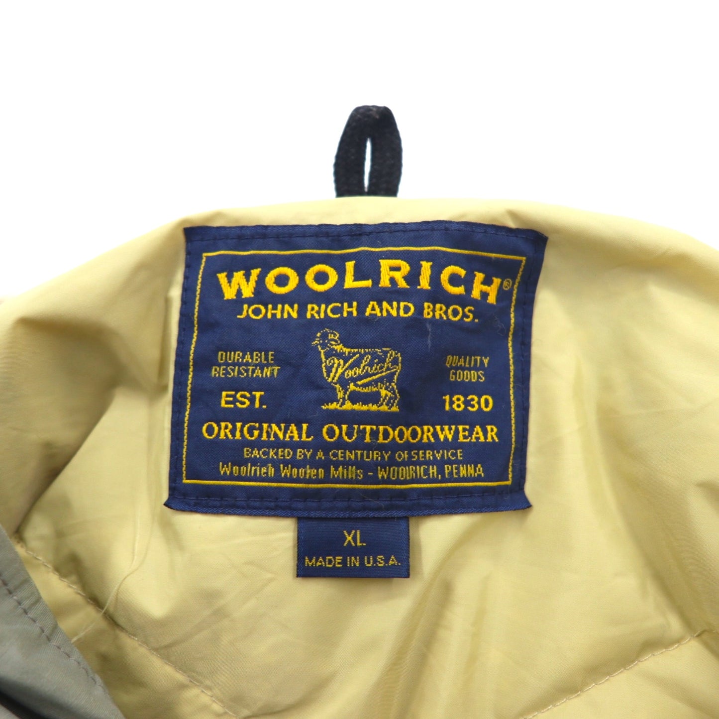 WOOLRICH USA製 アークティックパーカ ARCTIC PARKA ダウンジャケット XL グレー ポリエステル ダブルジップ