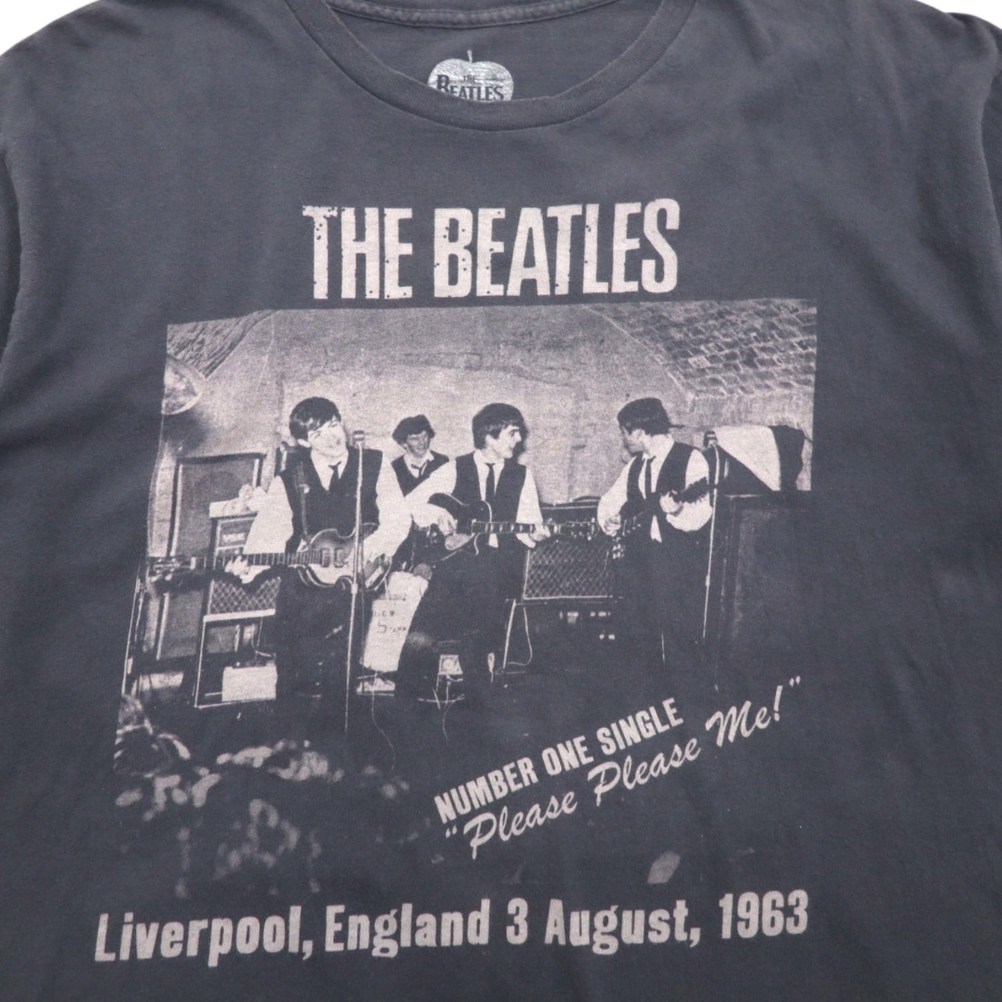 THE BEATLES ビートルズ ロック バンド Tシャツ L グレー コットン PLEASE PLEASE ME メキシコ製