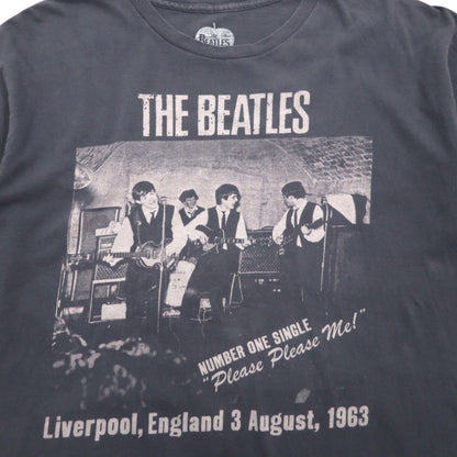 THE BEATLES ビートルズ ロック バンド Tシャツ L グレー コットン PLEASE PLEASE ME メキシコ製