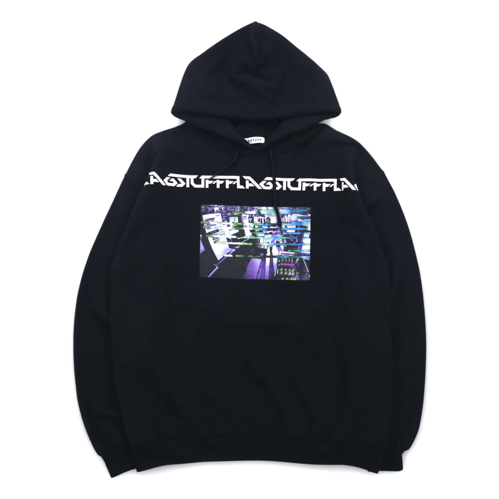 FLAGSTUFF Graphic Pullover Hoodie M Black F-LAGSTUF-F LABO HOODIE 19SS-FS-41