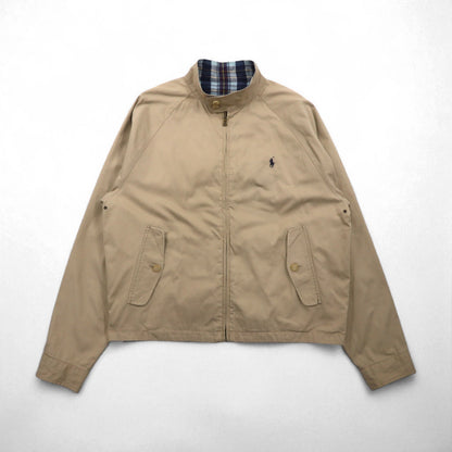 Polo Ralph Lauren 90s Reversible Swing Top Harrington Jacket, Size XL, Check, Small Pony Embroidery