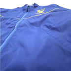 USA made 90s Boathouse SPORTS nylon jacket jersey XL blue drawstring college print LAKE FOREST COLLEGE