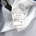 USA made 90s Boathouse SPORTS nylon jacket jersey XL blue drawstring college print LAKE FOREST COLLEGE