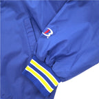USA made 90s Boathouse SPORTS nylon jacket jersey XL blue drawstring college print LAKE FOREST COLLEGE