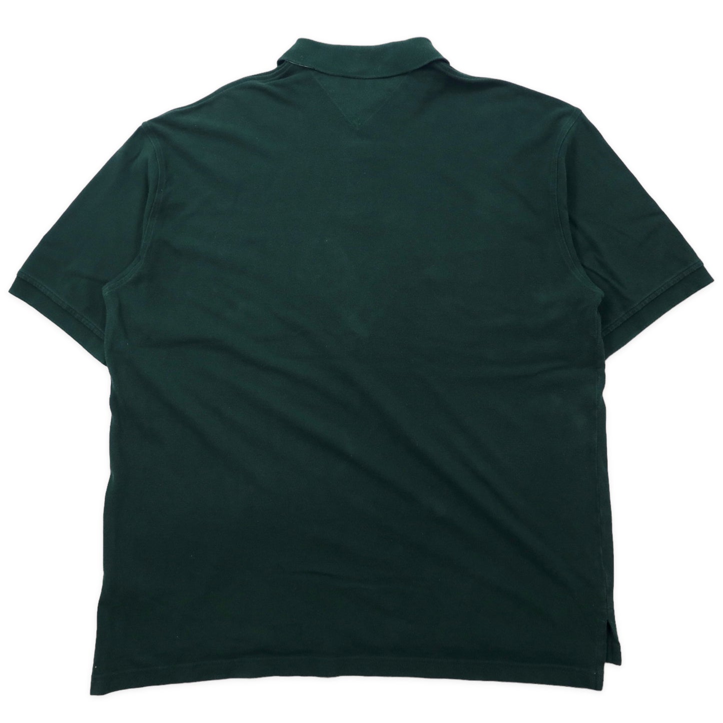 TOMMY HILFIGER ポロシャツ XXL カーキ コットン ワンポイントロゴ ビッグサイズ