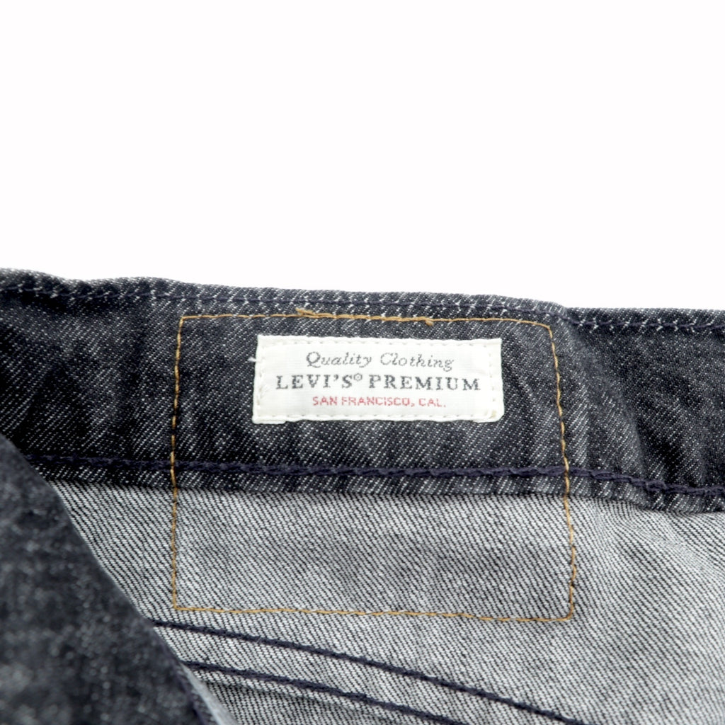 LEVI'S PREMIUM 511 ビッグE 復刻 ブラック デニムパンツ ジーンズ S ブラック レザーパッチ