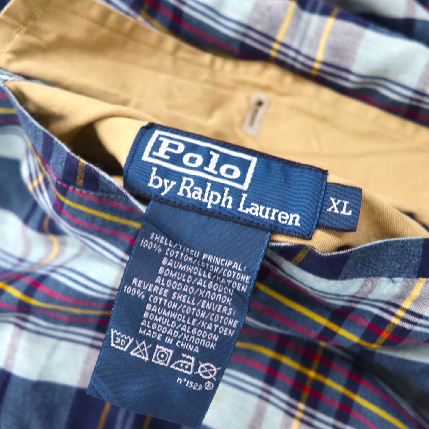 Polo Ralph Lauren 90s Reversible Swing Top Harrington Jacket, Size XL, Check, Small Pony Embroidery