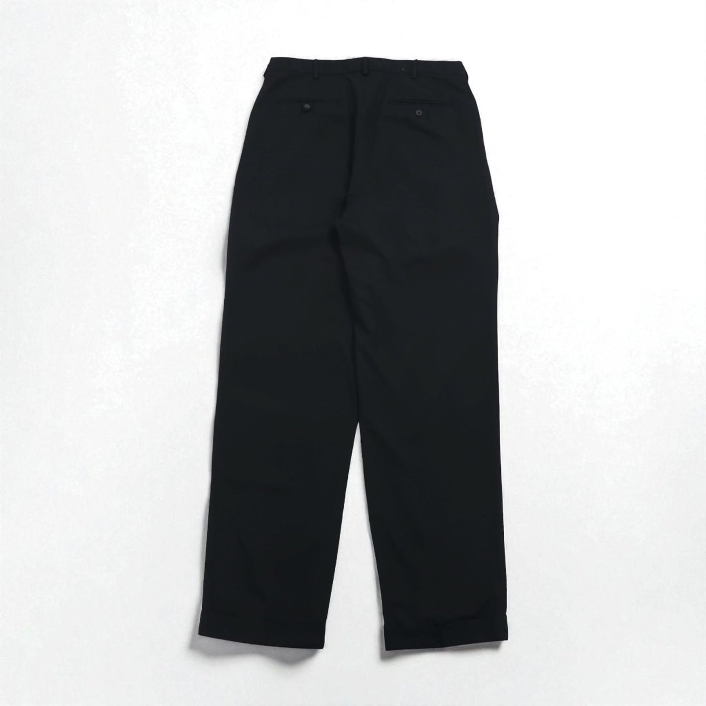 Polo by Ralph Lauren 90s 2-pleat wide-leg slacks, size L, black, polyester