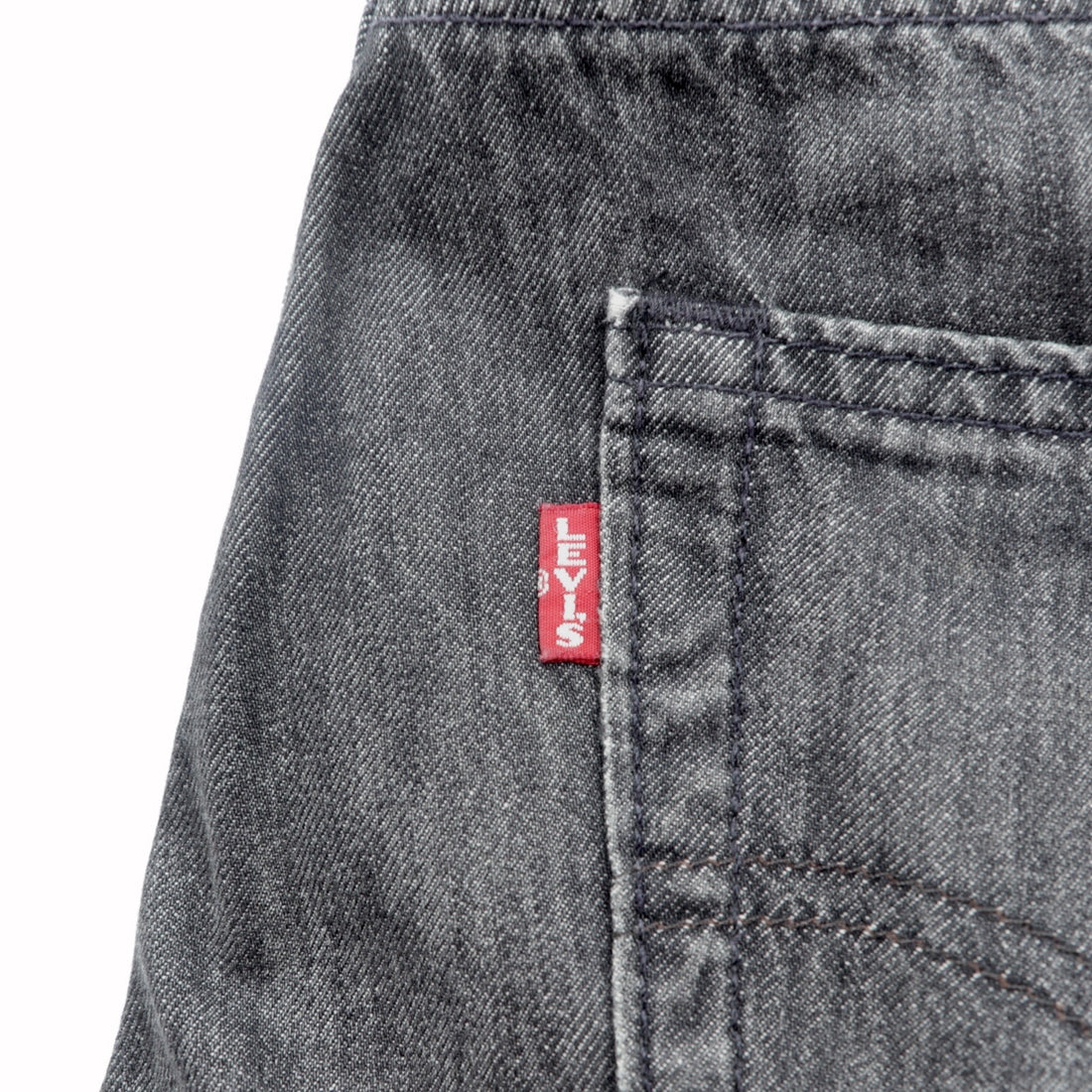 LEVI'S PREMIUM 511 ビッグE 復刻 ブラック デニムパンツ ジーンズ S ブラック レザーパッチ