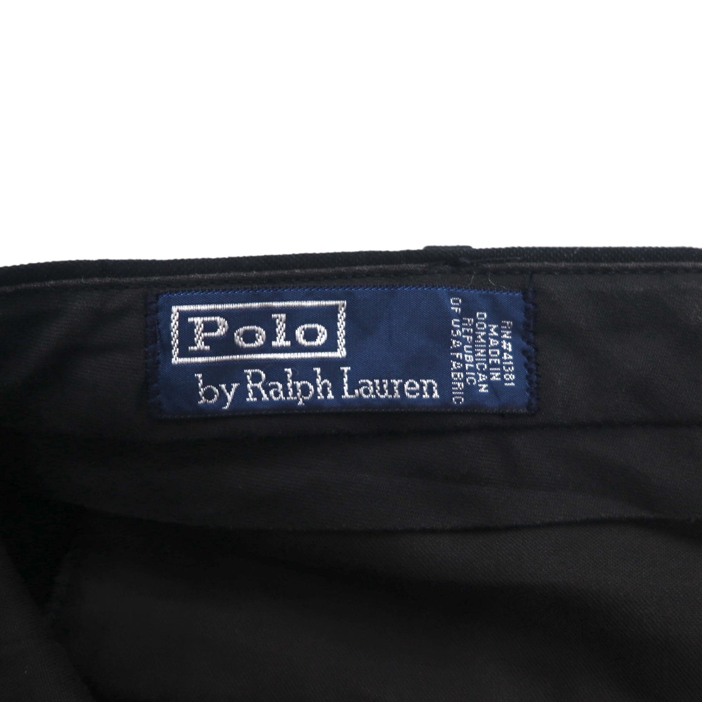 Polo by Ralph Lauren 90s 2-pleat wide-leg slacks, size L, black, polyester