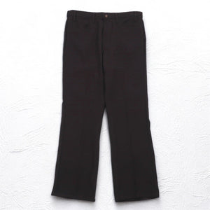 Levi's 80年代 USA製 ブーツカット スラックスパンツ L ブラウン SCOVILLジップ 黒タブ 10517 4528