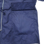 KANGOL Rain Jacket FREE Navy Nylon Water Repellent Back Logo Print Drawstring Made in Japan