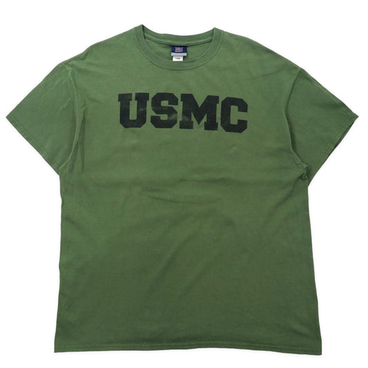 日本然リトテ-古着オンライン-USMC アメリカ海兵隊 トレーニングTシャツ XL カーキ コットン ミリタリー MV SPORT ビッグサイズ-USMC American Marine Corps Training T-Shirt XL KHAKI Cotton Military MV SPORT Big Size