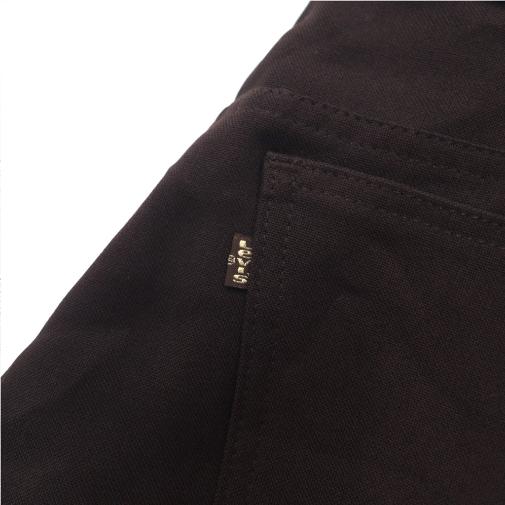 Levi's 80年代 USA製 ブーツカット スラックスパンツ L ブラウン SCOVILLジップ 黒タブ 10517 4528