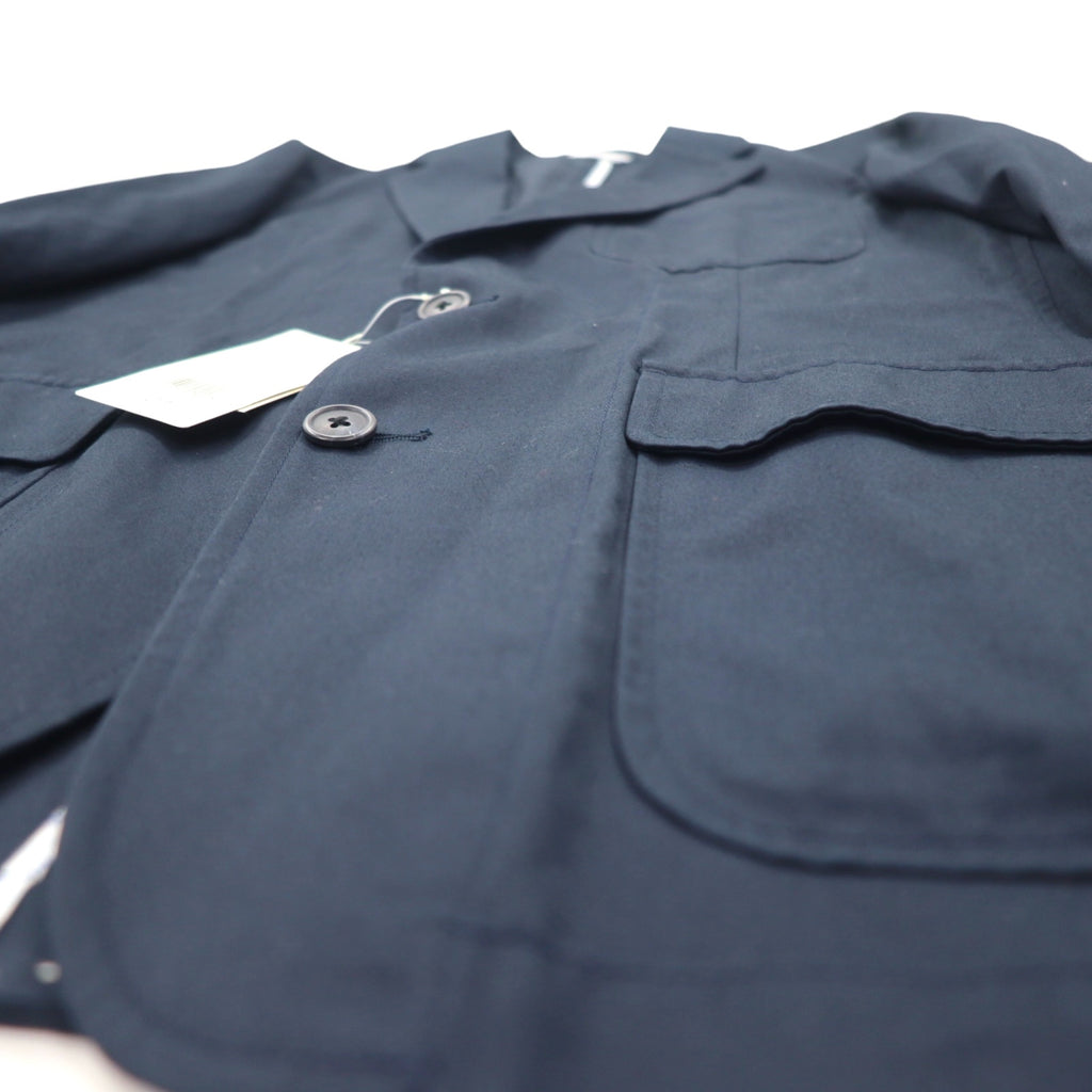 CHAPS 3B Tailored Jacket L Navy Cotton Unused