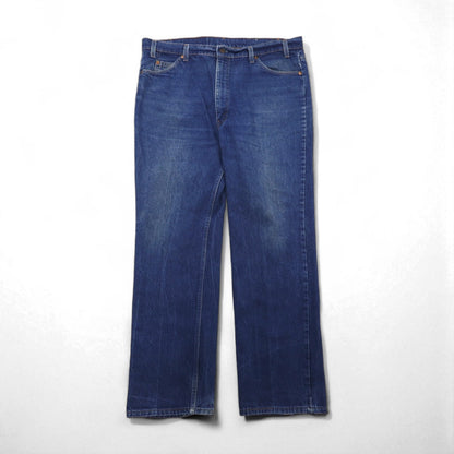 Levi's 1980s Made in USA Orange Tab Denim Jeans, Indigo, XL, Oversized, 20517-0217