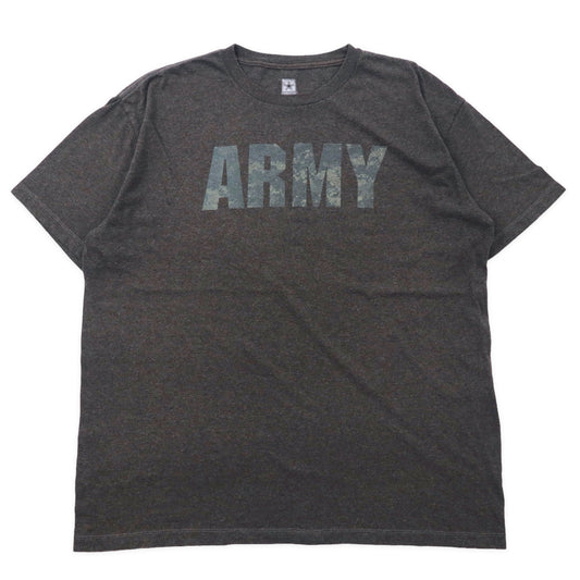 日本然リトテ-古着オンライン-US ARMY トレーニングTシャツ XL グレー コットン ミリタリー ビッグサイズ-US Army Training T-Shirt XL Gray Cotton Military Big Size