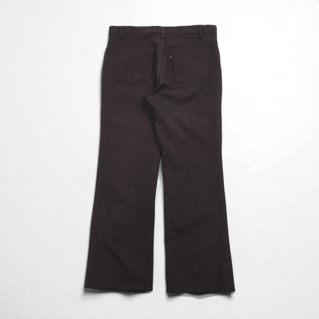 Levi's 90年代 USA製 スタプレ STA-PREST ブーツカット スラックスパンツ L グレー SCOVILLジップ 黒タブ 10517-9028