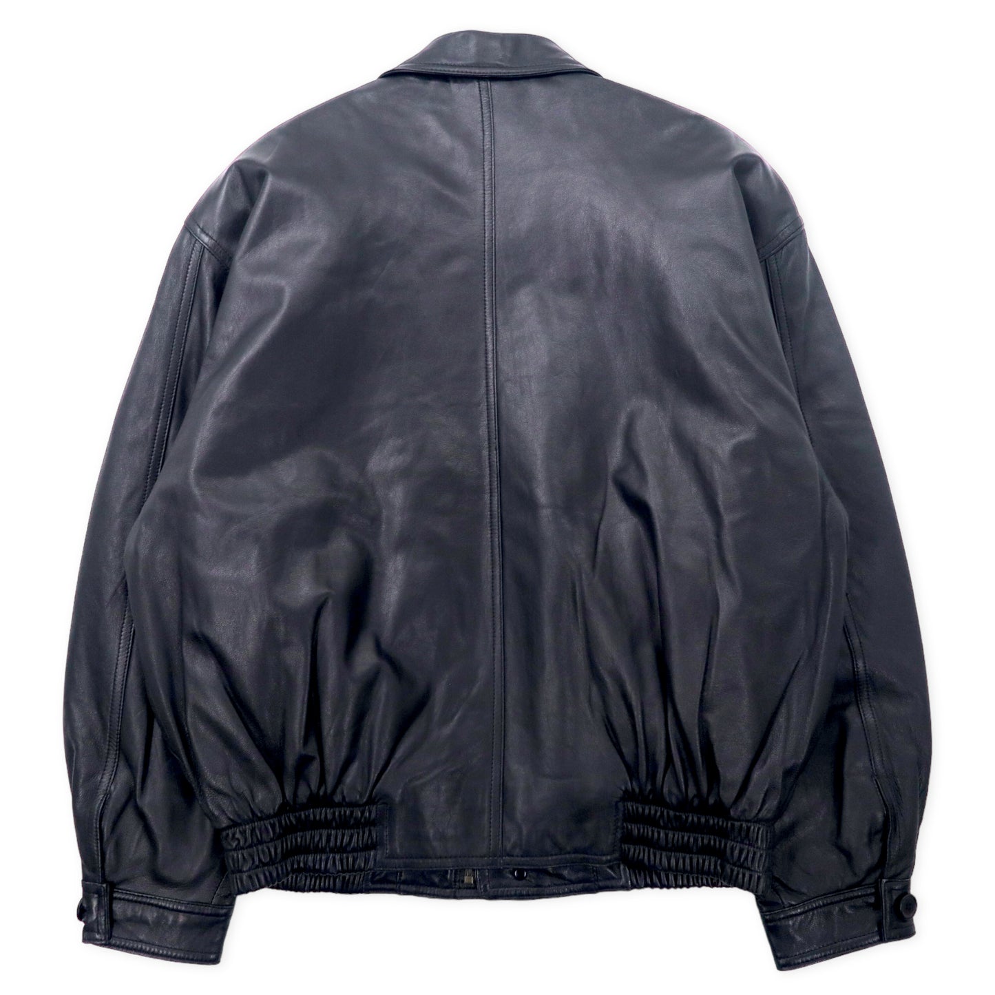 A-2 Lamb Leather Flight Jkt ラムレザー フライトジャケット L ブラック 羊革 キルティングライナー ART GLENHILL FOR MEN