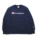 Champion Reverse Weave Script Logo Print Sweatshirt 3XL Navy Blue Single Tag Reprint Made in El Salvador