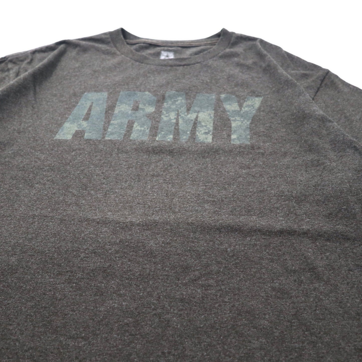 US ARMY トレーニングTシャツ XL グレー コットン ミリタリー ビッグサイズ