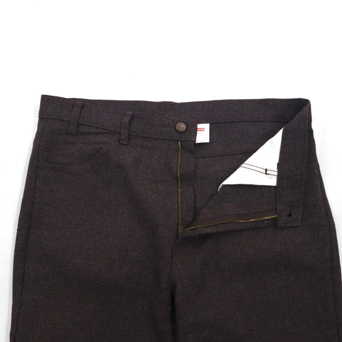 Levi's 90年代 USA製 スタプレ STA-PREST ブーツカット スラックスパンツ L グレー SCOVILLジップ 黒タブ 10517-9028