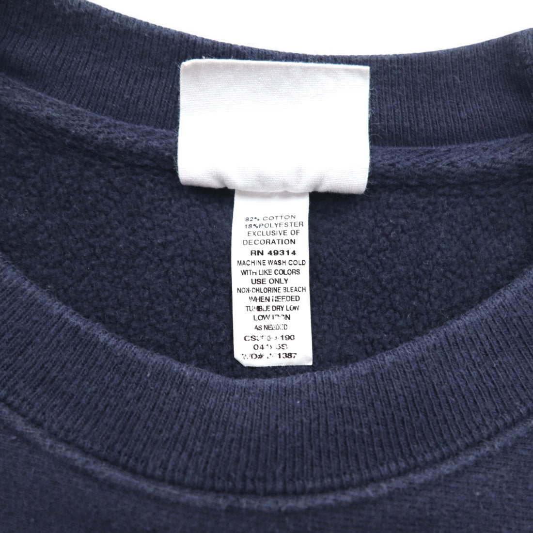 Champion Reverse Weave Script Logo Print Sweatshirt 3XL Navy Blue Single Tag Reprint Made in El Salvador