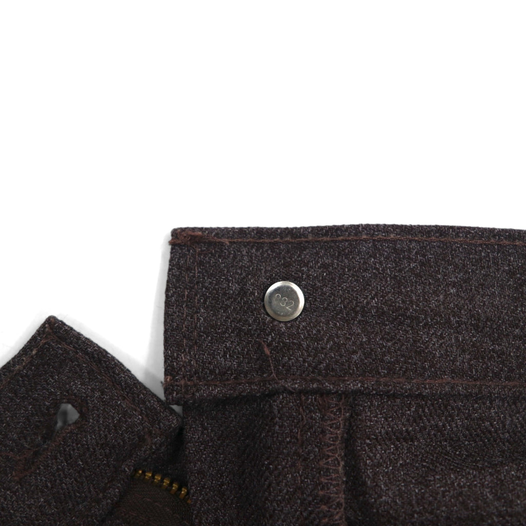 Levi's 90年代 USA製 スタプレ STA-PREST ブーツカット スラックスパンツ L グレー SCOVILLジップ 黒タブ 10517-9028
