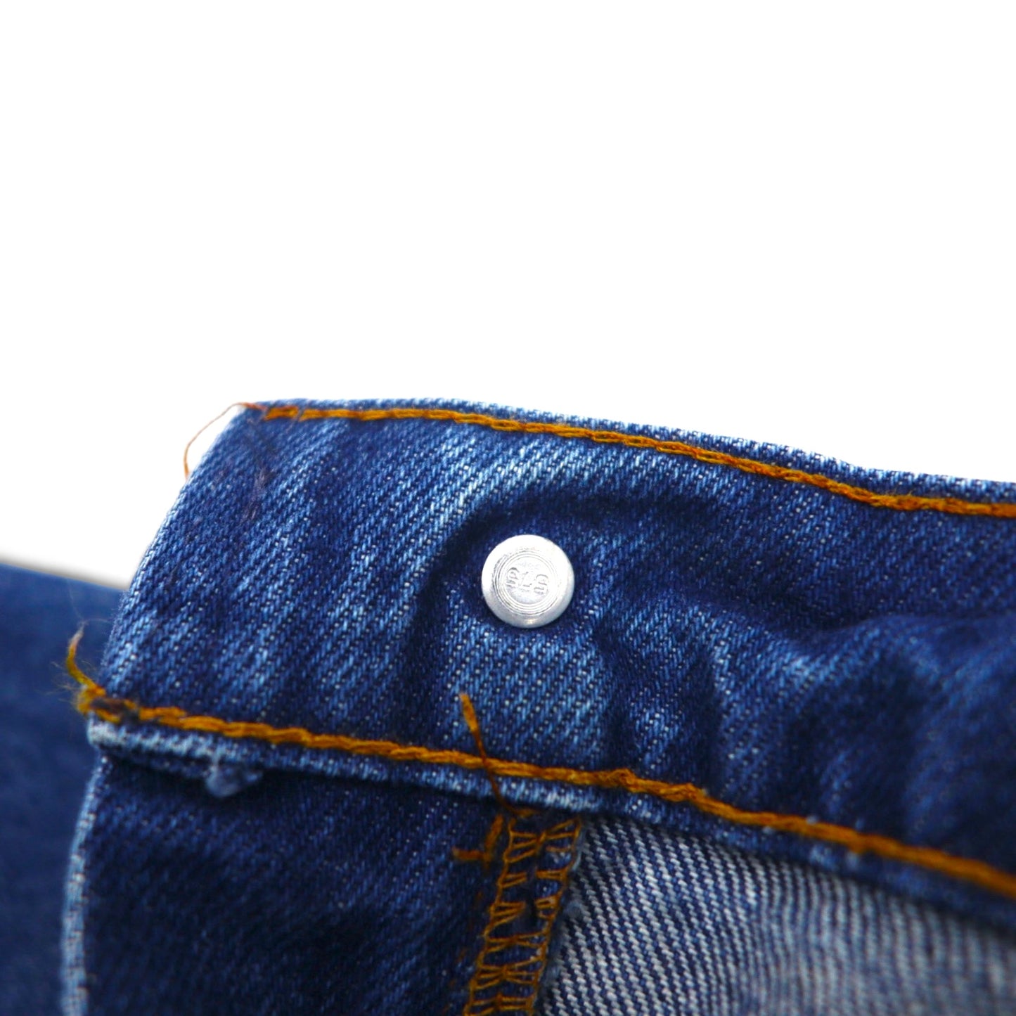 Levi's 1980s Made in USA Orange Tab Denim Jeans, Indigo, XL, Oversized, 20517-0217