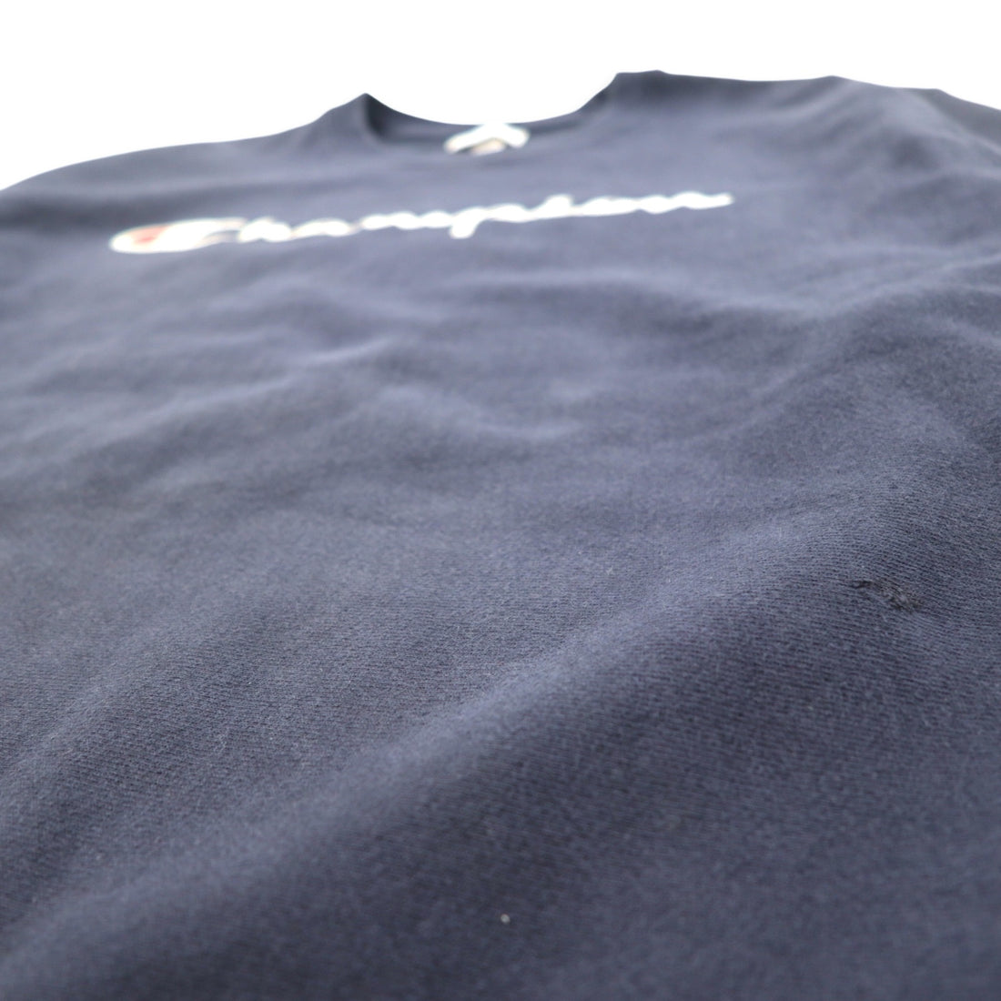 Champion Reverse Weave Script Logo Print Sweatshirt 3XL Navy Blue Single Tag Reprint Made in El Salvador