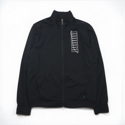 PUMA スタンドカラー ジャージ セットアップ M ブラック GRAPHIC ハイネック ジョガー 585325-01