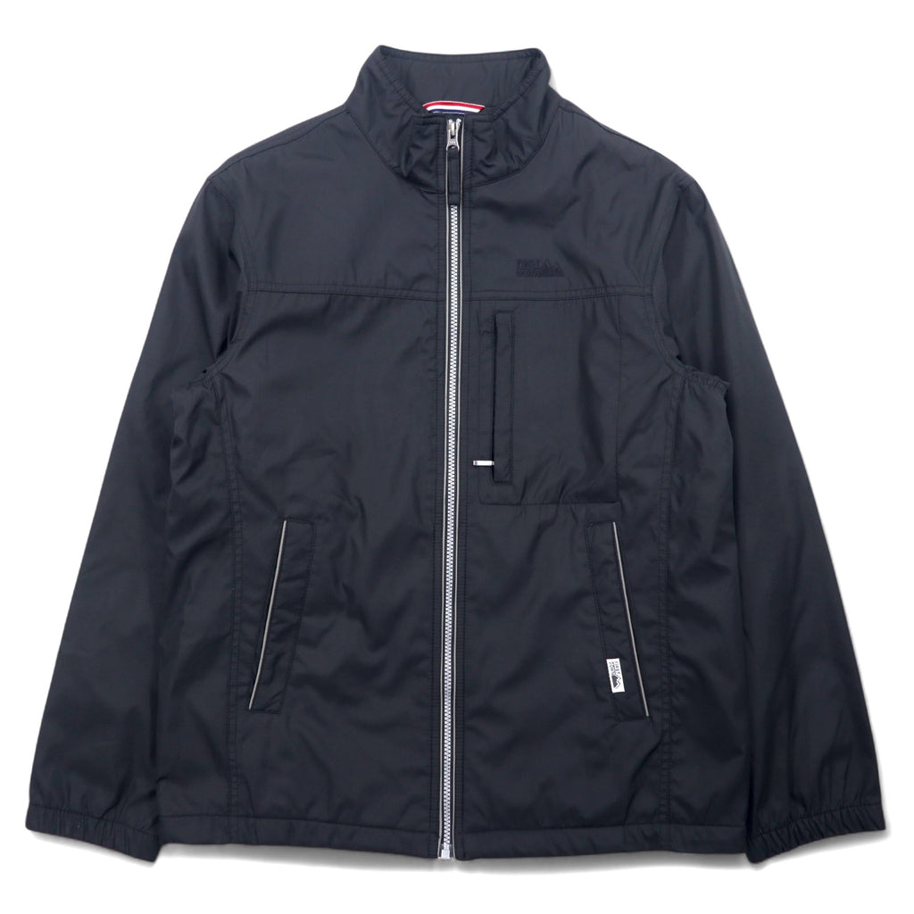 日本然リトテ-古着オンライン-FIRST DOWN ナイロンジャケット M ブラック ポリエステル フリースライナー ドローコード-FIRST DOWN Windbreaker M Black Polyester Fleece Liner Drawcord
