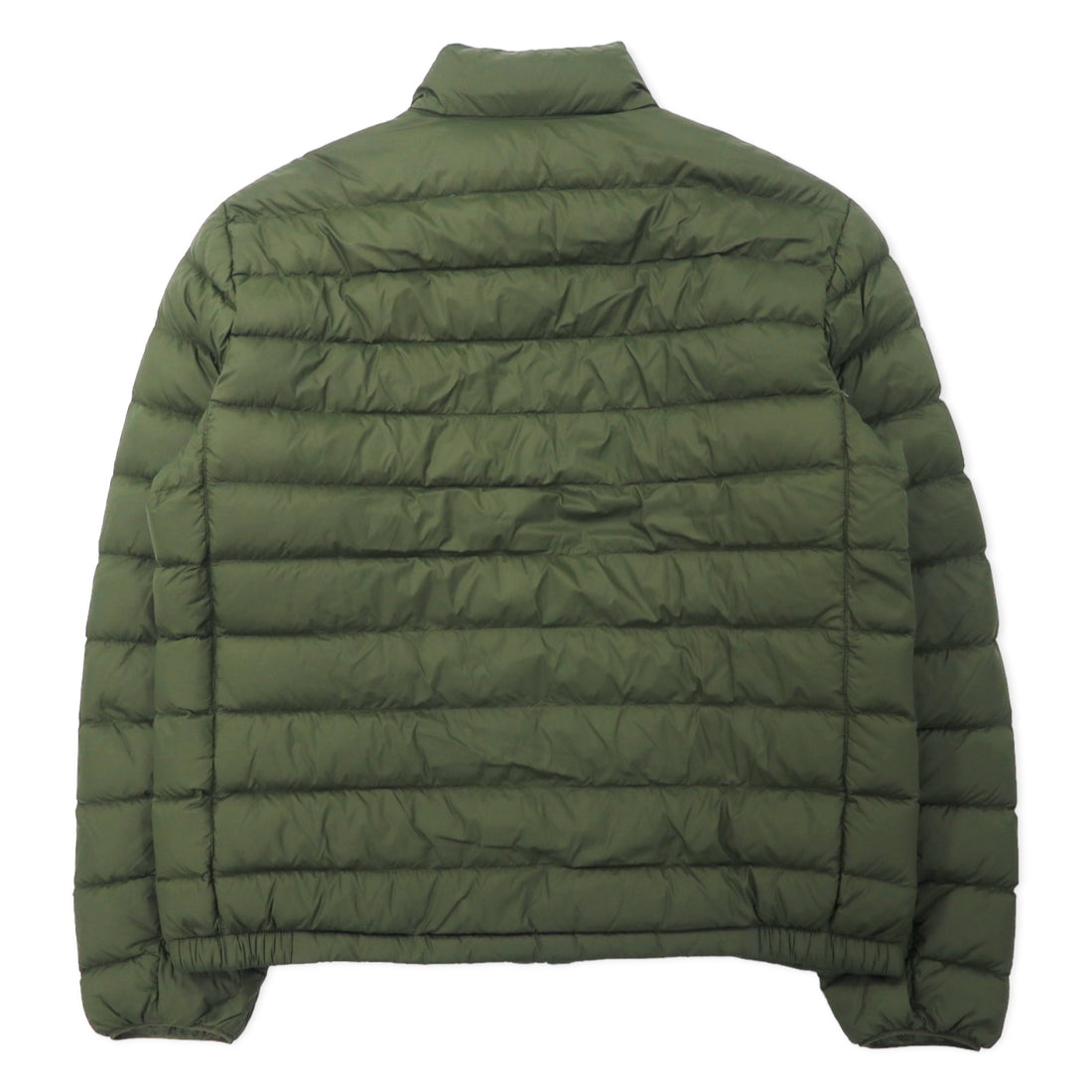 POLO RALPH LAUREN Down Jacket L Khaki Nylon White Duck Feather Small Pony Embroidery