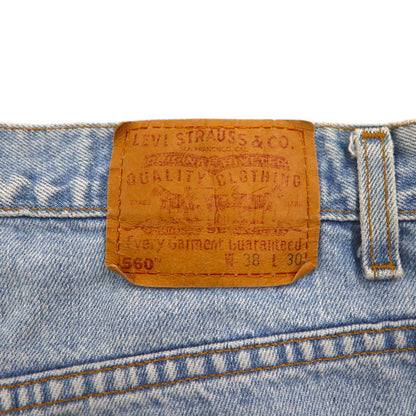 Levi's 90年代 USA製 560 バギー ルーズフィット テーパード デニムパンツ XL ブルー LOOSE FIT TAPERED LEG 560-4834