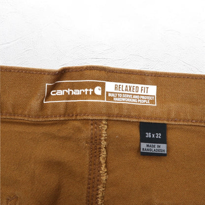 carhartt ユーティリティ ワークパンツ ペインターパンツ L ベージュ ダック地 RELAXED FIT BN3279-M