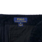 POLO RALPH LAUREN Corduroy Straight Pants Size 18 Navy Cotton