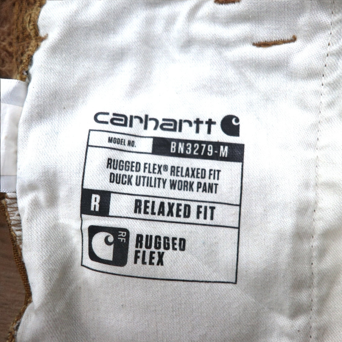 Carhartt Utility Work Pants Painter Pants L Beige Duck Relaxed Fit BN3279-M