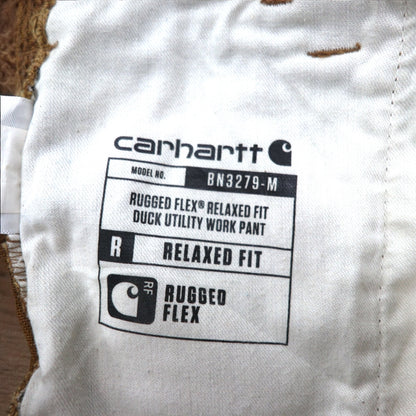 carhartt ユーティリティ ワークパンツ ペインターパンツ L ベージュ ダック地 RELAXED FIT BN3279-M