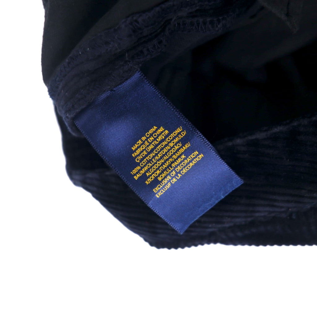 POLO RALPH LAUREN Corduroy Straight Pants Size 18 Navy Cotton